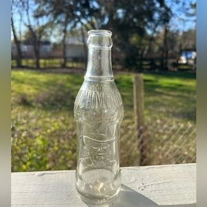 Vintage Clear Glass Bottle